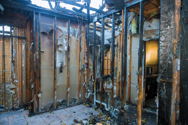 Professional Fire Damage Removal technician working in Tulare, CA